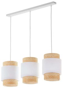 Φωτιστικό Οροφής - Ράγα Boho 6531 3xΕ27 15W 80x120cm White TK Lighting