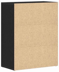 vidaXL Πλαϊνό γραφείο Μαύρο 60 x 30 x 75 cm Επεξεργασμένο ξύλο