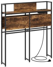 vidaXL Κεφαλάρι Αποθήκης Καπνιστή δρυς 80 cm Επεξεργασμένο ξύλο