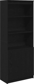 vidaXL Ντουλάπι Μαύρη δρυς 70x35x180 εκ. από Επεξεργασμένο Ξύλο