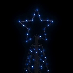 vidaXL Χριστουγεννιάτικο Δέντρο Κώνος 200 LED Μπλε 70 x 180 εκ.