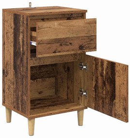 vidaXL Κομοδίνο Παλιό ξύλο 40 x 35 x 70 εκ. Επεξεργασμένο ξύλο