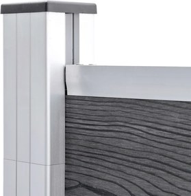 vidaXL Πάνελ Περίφραξης Γκρι 1045 x 186 εκ. από WPC