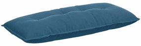 vidaXL Μαξιλάρι Πλάτης Μπλε 120 x 50 cm Υφασμάτινο Κορντουρά