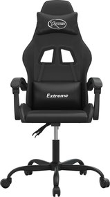 vidaXL Καρέκλα Gaming Μαύρη από Συνθετικό Δέρμα