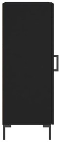 Ντουλάπι Μαύρο 34,5 x 34 x 90 εκ. από Επεξεργασμένο Ξύλο - Μαύρο