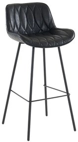 Σκαμπό Μπάρ FL2033 Fylliana Καφέ - Aνθρακί - Μαύρο 48x50x101 εκ. 2αδα