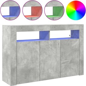 vidaXL Πλαϊνό γραφείο Σκυρόδεμα Γκρι 116 x 30 x 75 εκ.