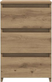 vidaXL Κομοδίνα 2 τεμ.Αρτισιανή Δρυς 40x35x62,5 εκ. Επεξ. Ξύλο