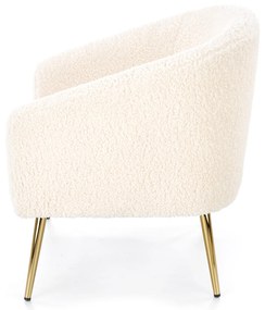 GRIFON leisure armchair cream / gold DIOMMI V-CH-GRIFON-FOT-KREMOWY