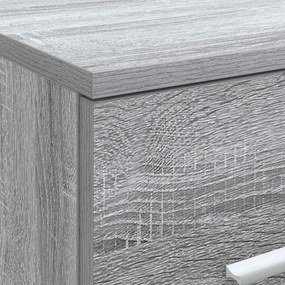 vidaXL Ντουλάπι Μπάνιου Γκρι Sonoma 30 x 44,5 x 50 εκ.