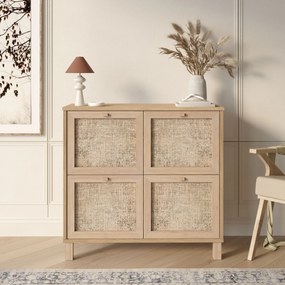 Παπουτσοθήκη Δρυς CROCA 90x35x85.2