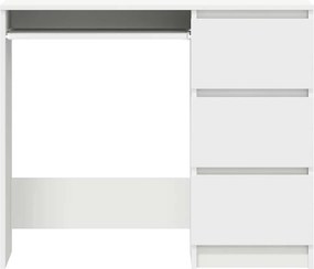 vidaXL Γραφείο Λευκό 90 x 45 x 76 εκ. από Επεξ. Ξύλο