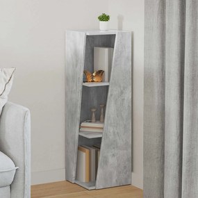 vidaXL Πλευρικό Ράφι Σκυρόδεμα Γκρι 33 x 32 x 100,5 εκ
