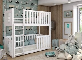KONRAD 90x200 white bunk bed Lano Furniture