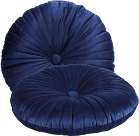 Διακοσμητικό Μαξιλάρι Βελουτέ (Φ38) Das Home Cushions 0269 D.Blue