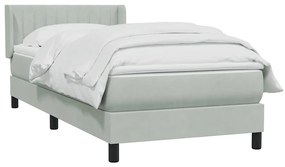 ΚΡΕΒΑΤΙ BOXSPRING ΜΕ ΣΤΡΩΜΑ ΑΝΟΙΧΤΟ ΓΚΡΙ 80X210 ΕΚ. ΒΕΛΟΥΔΙΝΟ 3318261