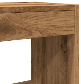 vidaXL Ντουλάπι βιβλίων/διαχωριστικό δωματίου Artisan Oak 80x30x72 cm