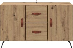 vidaXL Πλαϊνό γραφείο Artisan Oak 100 x 36 x 60 εκ. Επεξεργασμένο ξύλο