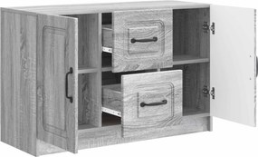 vidaXL Πλαϊνό γραφείο Γκρι Sonoma 89 x 34,5 x 57 εκ.