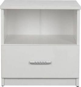 ΚΟΜΟΔΙΝΟ ADLER ΜΕΛΑΜΙΝΗΣ ΛΕΥΚΟ HM2431.03 45x40x48 εκ.