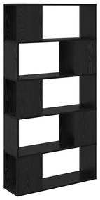 vidaXL Κέντρο ψυχαγωγίας Μαύρο 80 x 24 x 155 εκ Επεξεργασμένο ξύλο