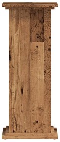 vidaXL Βάσεις Φυτών Όψη Παλαιού Ξύλου 33x33x80 εκ. Επεξ. Ξύλο