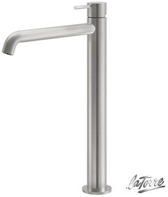 La Torre ELLE 316 inox Brushed Μπαταρία Νιπτήρος υψηλή 35016-111