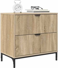 vidaXL Κομοδίνο Sonoma Δρυς 63.5 x 36 x 61 εκ Επεξεργασμένο ξύλο