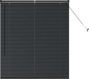 vidaXL Βενετσιάνικες Ρόδες Μαύρο 130 x 110 εκ Αλουμίνιο