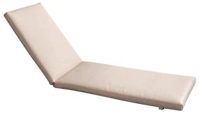 SUNLOUNGER Μαξιλάρι Ξαπλώστρας PVC Μπεζ με Φερμουάρ &amp; Velcro (Foam Polyester)  196(78 118)x60x7cm Ε2017,82