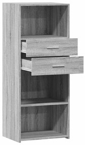 vidaXL Ντουλάπι Γκρι Sonoma 50x42,5x124 εκ. από Επεξεργασμένο Ξύλο