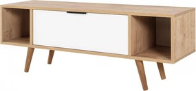 Έπιπλο Τηλεόρασης Sapphire Δρυς / Λευκό FULOOL 130x35x18