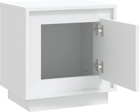 vidaXL Κομοδίνο Λευκό 44 x 35 x 45 εκ. από Επεξεργασμένο Ξύλο