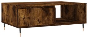vidaXL Τραπεζάκι Σαλονιού Καπνιστή Δρυς 90x60x35εκ. Επεξεργασμ. Ξύλο