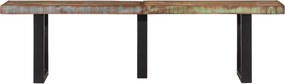 vidaXL Πάγκος 160 εκ. από Μασίφ Ανακυκλωμένο Ξύλο και Ατσάλι