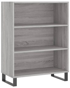 vidaXL Ντουλάπι Γκρι Sonoma 69,5 x 34 x 180 εκ. Επεξεργασμένο Ξύλο
