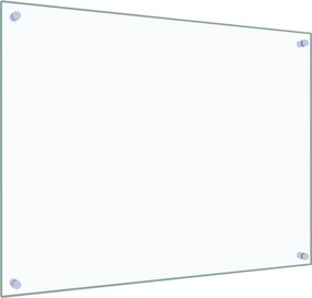vidaXL Πλάτες Κουζίνας 2 τεμ. Διαφανής 80 x 60 εκ. από Ψημένο Γυαλί