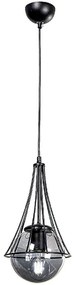 Φωτιστικό Οροφής Chavi 0124515 18x18x75cm 1xE27 60W Black Megapap Metal