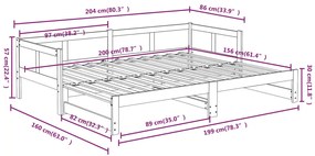 ΚΑΝΑΠΕΣ ΚΡΕΒΑΤΙ ΣΥΡΟΜΕΝΟΣ 2X(80X200) ΕΚ. ΑΠΟ ΜΑΣΙΦ ΞΥΛΟ ΠΕΥΚΟΥ 820257