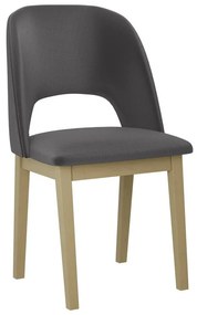 Καρέκλα Victorville 333, Sonoma οξιά, Σκούρο γκρι, 82x45x45cm, 6 kg, Ταπισερί, Ξύλινα, Ξύλο: Οξιά | Epipla1.gr