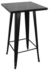 Ε5203,10 RELIX Τραπέζι BAR Μέταλλο Βαφή Antique Black  60x60x101cm Τραπέζια Bar,  Μαύρο, , 1 Τεμάχιο