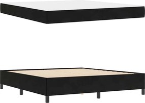 vidaXL Σκελετός Κρεβατιού με στρώμα Μαύρο 180 x 200 cm ύφασμα