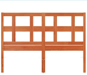 vidaXL Κεφαλάρι Καφέ Κεριού 135 εκ. από Μασίφ Ξύλο Πεύκου