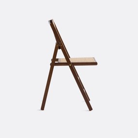 Πτυσσόμενη καρέκλα από οξιά και ψάθα, Rivia