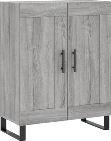 vidaXL Ντουλάπι Γκρι Sonoma 69,5 x 34 x 180 εκ. Επεξεργασμένο Ξύλο