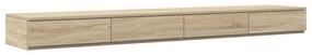 vidaXL Συρτάρια Κρεβατιού Σονούμα Δρυς 180x36,5x16,5 εκ Επεξεργασμένου Ξύλου