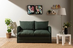Διθέσιος Καναπές Κρεβάτι Πράσινο MOZIL 128x70x66