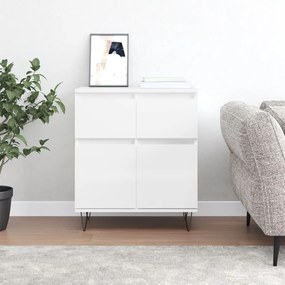 vidaXL Ντουλάπι Γυαλιστερό Λευκό 60x35x70 εκ. από Επεξεργασμένο Ξύλο