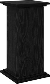 vidaXL Ράφι Έκθεσης Μαύρη Οξυά 31 x 30 x 60 cm Επεξεργασμένο ξύλο